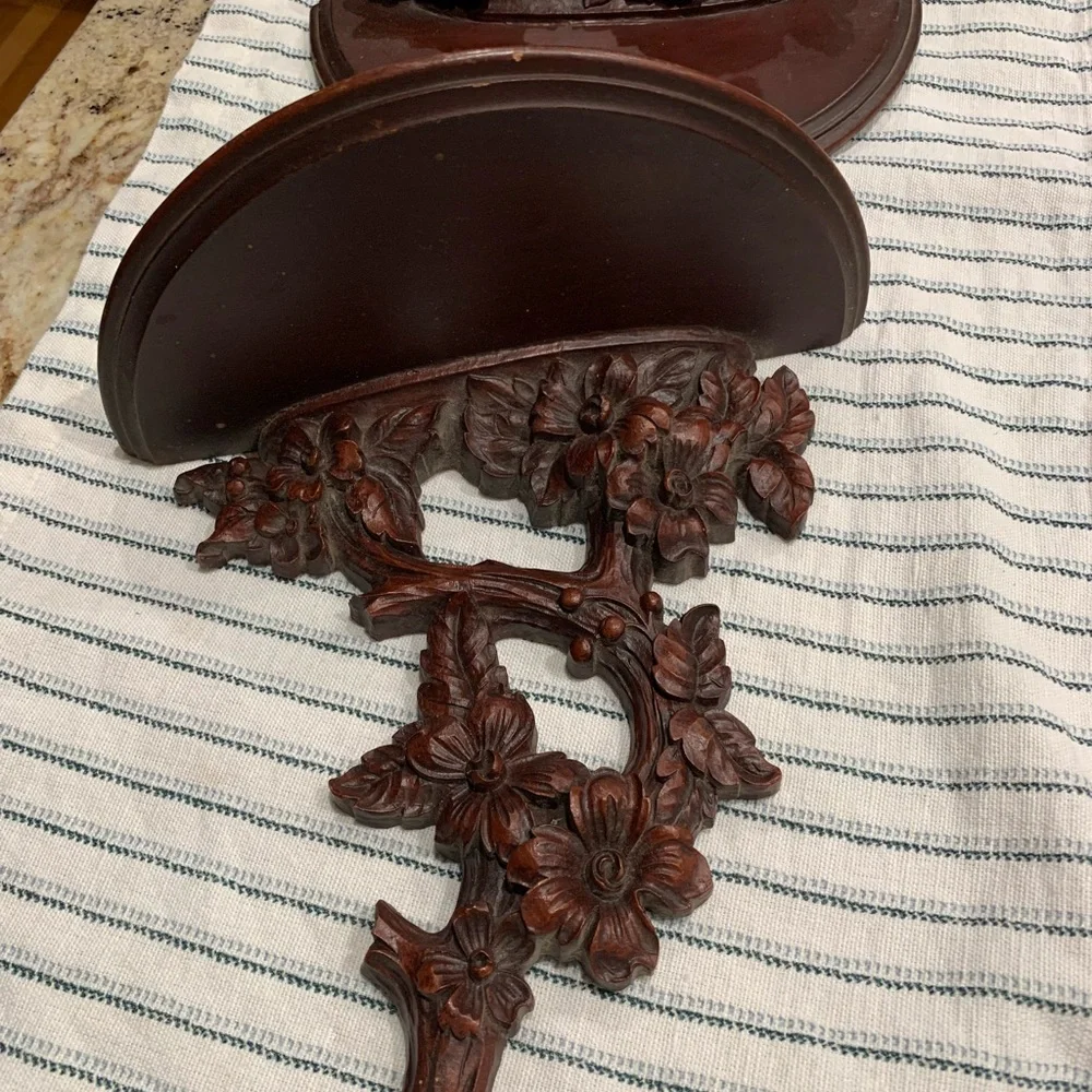Vintage Wood Wall Shelves